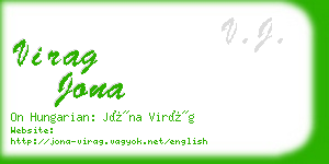 virag jona business card